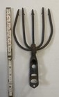 Antique Primitive Large Heavy Hand Forged Cast Iron 5 Tine Fishing Spear Trident