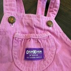 Vintage Oshkosh Bgosh Pink Denim Shortalls 4t Made In Usa Vestbak Overalls Short