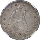 1876 Twenty Cent Piece   Ngc Au-55