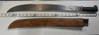 Vintage Wwii 1940s Legitimus Collins   Co No 128 Machete Leather Handle Sheath