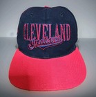Vtg Cleveland Indians Sports Specialties Laser Snapback Hat Cap Big Logo Wahoo