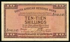 Currency 1941 South African Reserve Bank 10 Shillings Banknote Arms Pick  82d