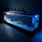 Handmade Rms Titanic   Titanic Wreck Diorama Night Light   Epoxy Resin Art