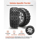 Uimoso Golf Cart Wheel   Tire Set Of 4  12  20x10-12  Compatible With Club Car