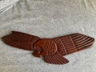 Carved Wooden Eagle Plaque Antique Eagle Wooden Carved Plaque 34   