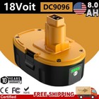 2 1pack 18v For Dewalt 8 0ah 18 Volt Xrp Dc9096 Dc9098 Li-ion Battery Dc9099 New