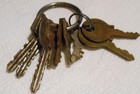 Mixed Lot Of 9 Vintage Old Master Lock Padlock Keys