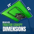 Ehs Development Xl Tractor Canopy Roof   Red  