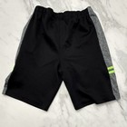 Stx Boys Size 8 Athletic Activewear Shorts Colorblock Black Gray Green Elastic