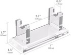 Linkidea Acrylic Men s Razor Stand Holder  Stable Storage Bracket Clear 