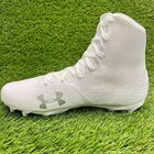 Under Armour Lax Highlight Mc Womens Size 9 5 White Silver Football Cleats