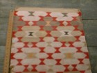 Navajo Rug 1920 s     Native American Handmade Wool 49 X 22 Red Black Grey White