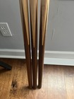 Set Of 3 Wooden Martial Arts Staffs sticks With White Wrapped Ends  No Tips