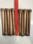 Wood Bobbins Spools Wooden Industrial Style Spindles 8 75  Wooden Quills Lot-10 