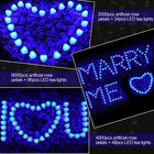 2000pcs Artificial Rose Petals With 24pcs Led Tea Lights Kit  For Decoration 200