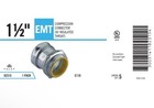 Halex 1 2 In  Emt Steel Compression Connector With Insulated Throat  5-pack 