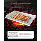 36x22 In Flat Top Griddle Stainless Steel Universal Bbq Grill Pan Cookware