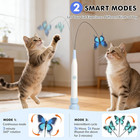 Interactive Cat Toys For Indoor Cats  Automatic Butterfly Cat Toy Usb Recharg   