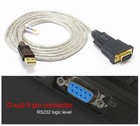 Dtech Serial Cable To Usb Adapter Db9 Male Rs232 Port Supports Windows 11 10 8 7