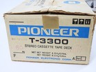 Pioneer T-3300 Vintage Stereo Cassette Tape Deck   Box   Manual  looks Amazing 