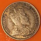 1908 Canada 5 Cent Silver Coin Fine Grade Key Date