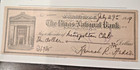 1919 The Riggs National Bank - Washington  D c Hannah Hudson Check Metropolitan