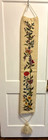Vintage Needlepoint Bell Pull  Flowers  Butterflies  Beautiful Tassel