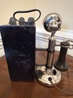 Rare Gray Pay Station W 20s Western Electric Candlestick Telephone Original Key