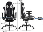Pc Gaming Chair Racing Office Chair Ergonomic Desk Chair Massage Pu Leather Rec