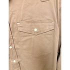 Cowboy Workwear Flex Cotton Spandex Long Sleeve Western Shirt Mens Xl Brown