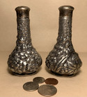 Antique Quadruple Silver Plate Chased Simpson Hall Miller Nouveau Salt   Pepper