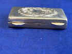 Vtg Sterling Silver Trinket Box 21 5g Pill Jewelry Case Floral Hinged Lid
