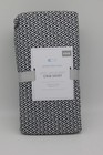 Pottery Barn Kids Baby Crib Skirt Geo Jacquard Black White 28 x52  Nwt  79