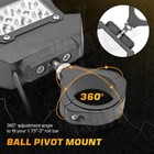 For Yamaha Wolverine X2 X4 Rmax 1000 Roll Bar Rear-view Side Mirrors W led Light