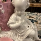 Pair Of Victorian Spill Vases Cherub 