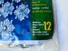 Vintage The Beadery 5977 Rare Beaded Christmas Ornament Kit Makes 12 New Os