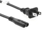 New 100-pack 6  6ft 2-prong Figure 8 Shape Ac Power Cord Cable W o Polarized