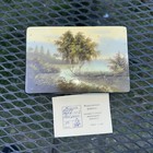 Lacquer Box Fedoskino Russian  Vintage Hand Painted And Signed With Cert