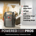 Dsr Proseries Car Battery Jump Starter - 2200 Peak Amp 12v Car Starter  Jump Box