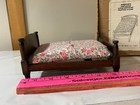 Vintage Concord Miniatures Dollhouse Americans Double Bed   Mattress  Mcm Nos