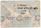 Portugal  1942  Air Mail Cover To Argentina W 14 Stamps Postage