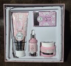 Huda Beauty Yara Rose Vitamin C Whitening Skin Care Series 4pc Set Cream serum