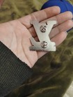 Lv Louis Vuitton Black And Silver Pin Brooch