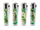 4pcs Clipper    dollar Leaf  Refillable Lighters