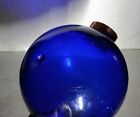 Lightning Rod Ball Cobalt Blue Glass  Bubbles Roof Home Cabin Decor