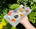 Jumbo Polished Selenite Rectangle Charging Station  Crystal Plate  cleansing 
