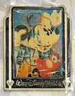 New Vintage Walt Disney World Mickey Mouse Art Painting Trading Pin Moc