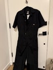 Dickies Short Sleeve Coveralls     Black