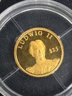 2000 Liberia  25 Gold Proof   12  Ludwig Ii Design   73grams 
