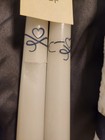 3pcs Wedding Unity Candle Set Catholic Church Heart Eucalyptus Design Soulmate